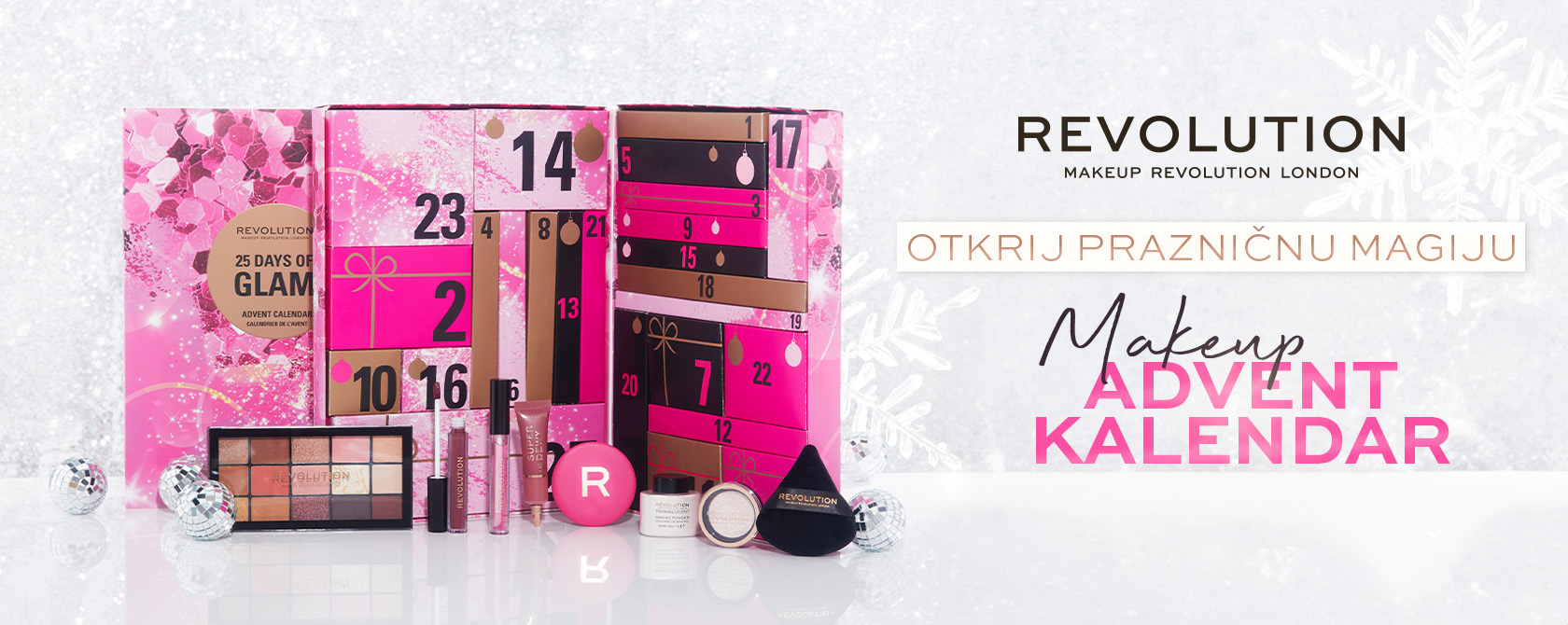 Advent calendar makeup set